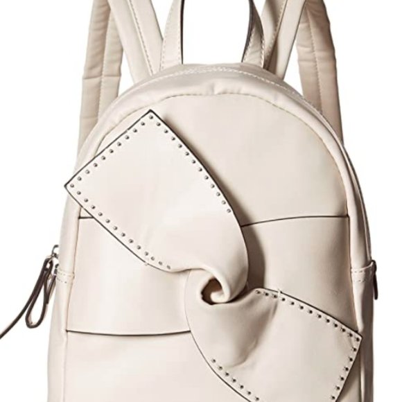 Jessica Simpson Handbags - NWT Jessica Simpson "Kandiss" Pink Studded Mini Bow Faux Leather Backpack $98.00